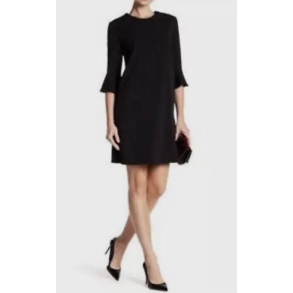 ABS Collection Bell Sleeve Sheath Dress Size XL Black NEW